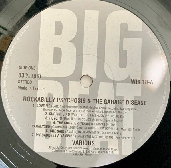 Various ~ Rockabilly Psychosis And The Garage Disease (Vinyl) - Djungel & Jazz