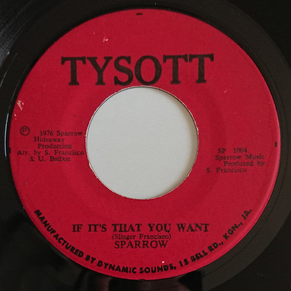 Mighty Sparrow : Somebody Should (7")