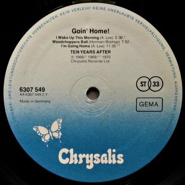 Ten Years After ~ Goin' Home! (Vinyl) - Djungel & Jazz