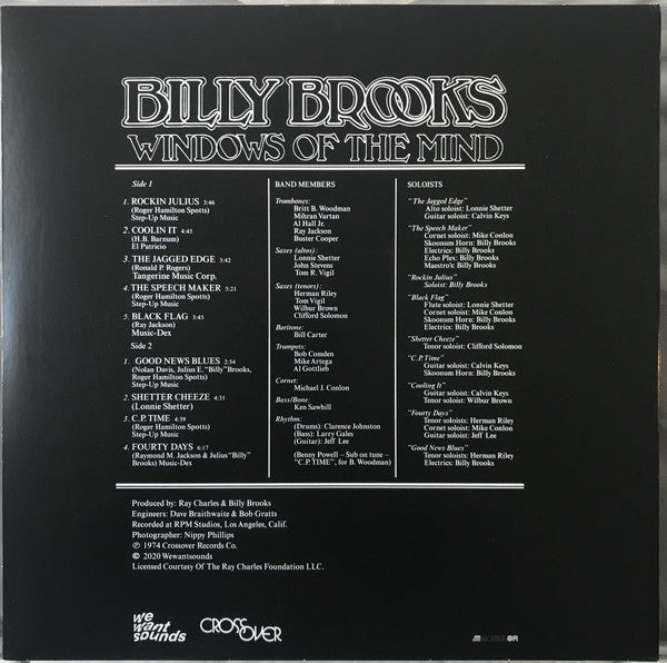 Billy Brooks ~ Windows Of The Mind (Vinyl) - Djungel & Jazz