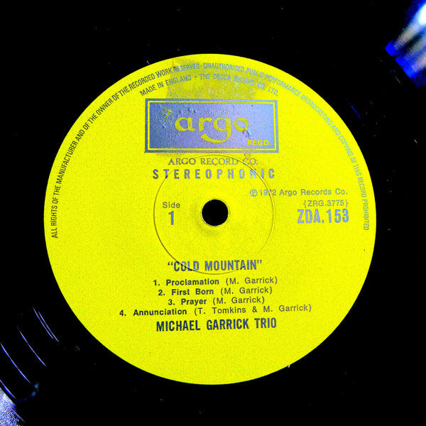 Michael Garrick Trio : Cold Mountain (LP, Album)