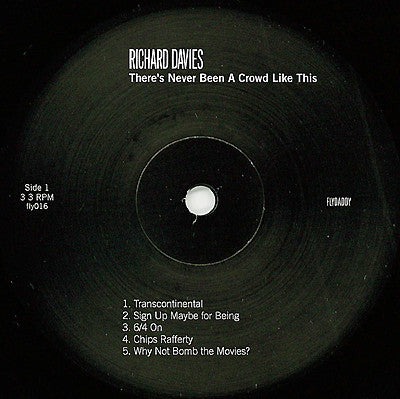 Richard Davies ~ There's Never Been A Crowd Like This (Vinyl) - Djungel & Jazz