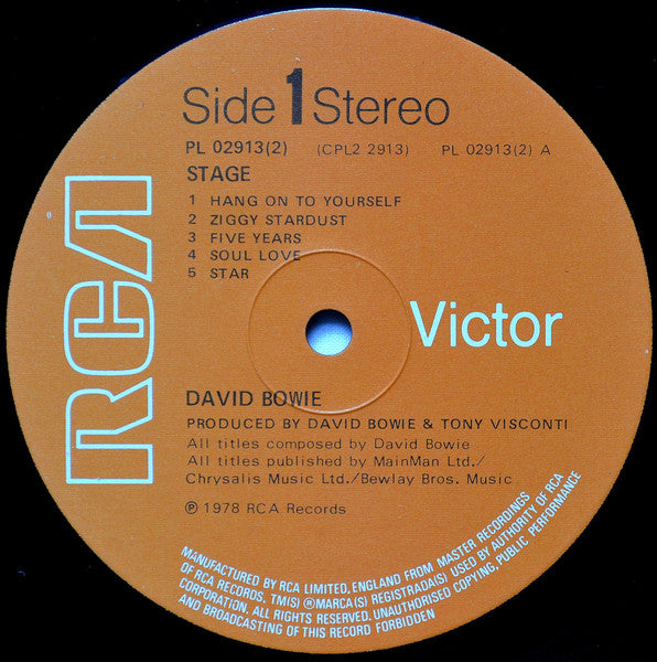 David Bowie ~ Stage (Vinyl) - Djungel & Jazz