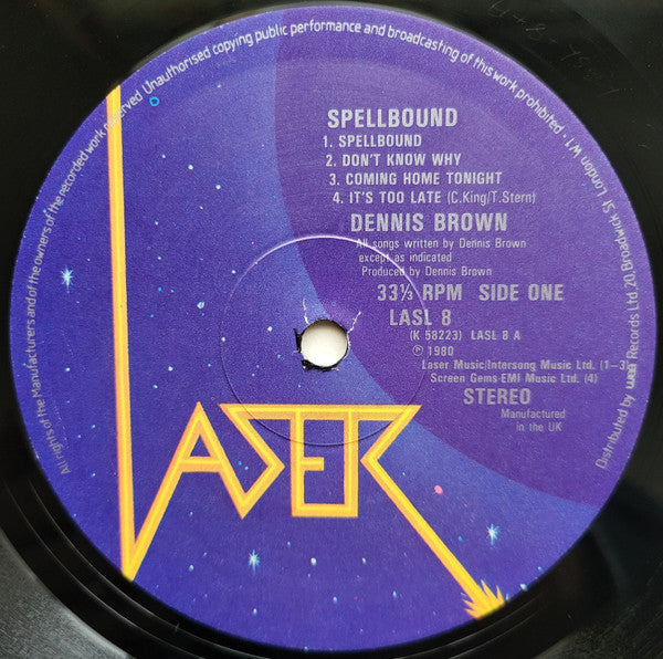 Dennis Brown : Spellbound (LP, Album)