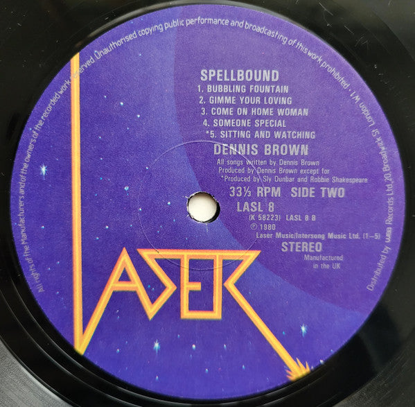 Dennis Brown : Spellbound (LP, Album)