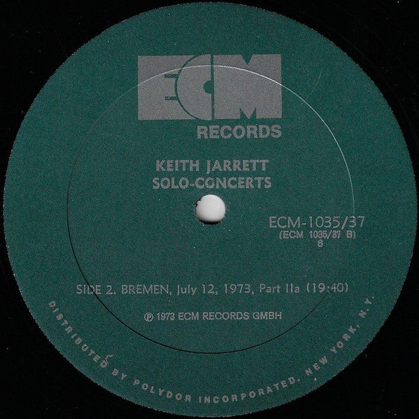 Keith Jarrett ~ Solo Concerts: Bremen / Lausanne (Vinyl) - Djungel & Jazz