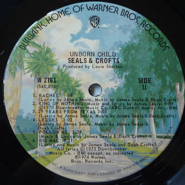 Seals & Crofts ~ Unborn Child (Vinyl) - Djungel & Jazz