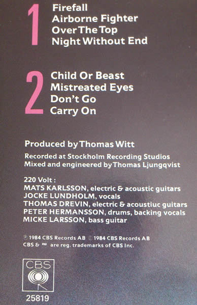 220 Volt : Power Games (LP, Album)