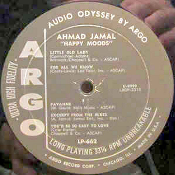 Ahmad Jamal ~ Happy Moods (Vinyl) - Djungel & Jazz