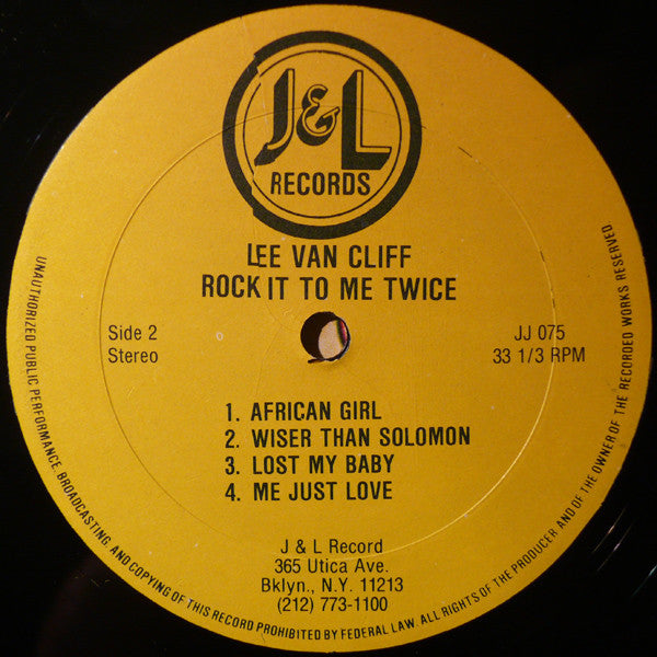 Lee Van Cleef (2) : Rock It To Me Twice (LP, Album)