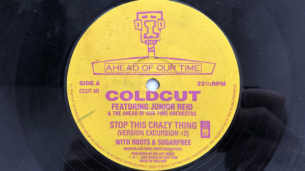 Coldcut Featuring Junior Reid And Ahead Of Our Time Orchestra ~ Stop This Crazy Thing (Version Excursion 2) (Vinyl) - Djungel & Jazz
