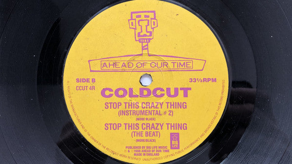 Coldcut Featuring Junior Reid And Ahead Of Our Time Orchestra ~ Stop This Crazy Thing (Version Excursion 2) (Vinyl) - Djungel & Jazz