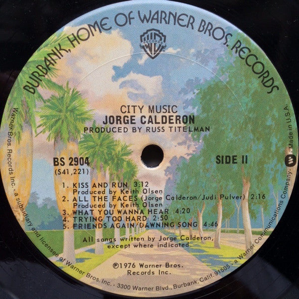 Jorge Calderón : City Music (LP, Album)