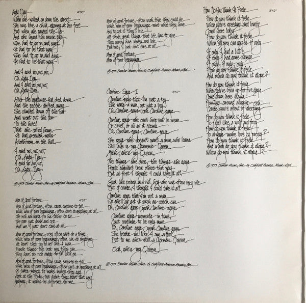 Lou Reed : Berlin (LP, Album, RP, Gat)