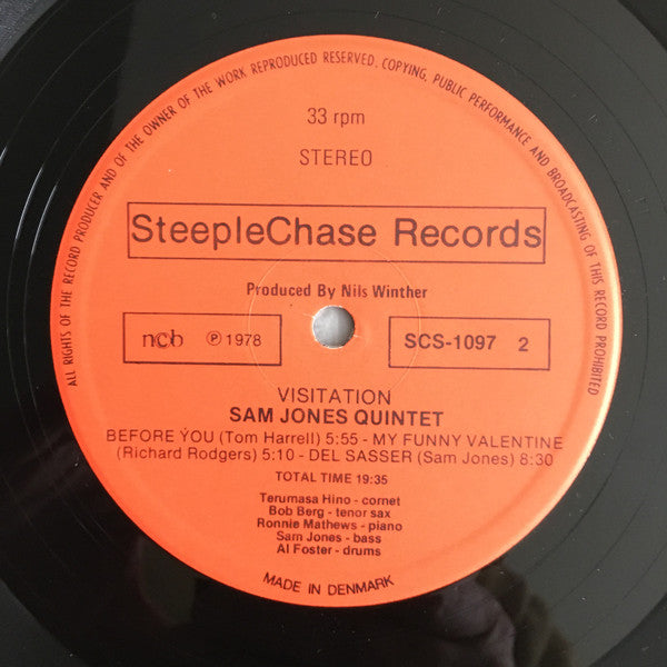 Sam Jones Quintet ~ Visitation (Vinyl) - Djungel & Jazz