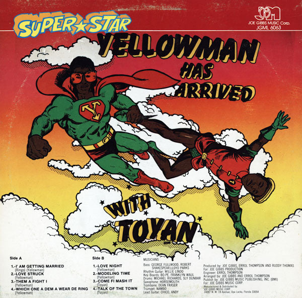 Yellowman & Toyan : Super Star Yellowman Has Arrived With Toyan (LP, Album)