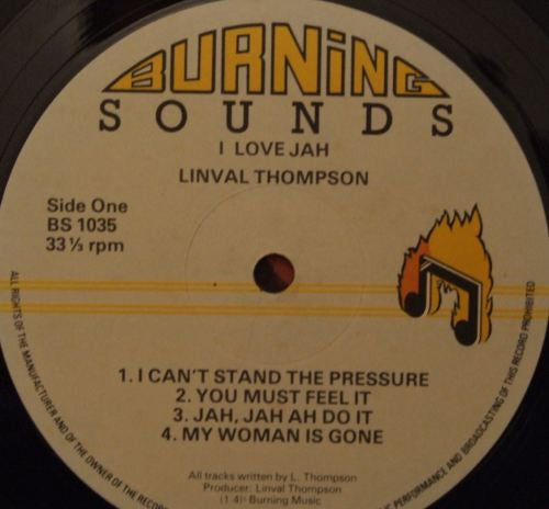 Linval Thompson : I Love Jah (LP, Album)