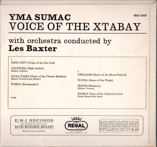Yma Sumac ~ Voice Of The Xtabay (Vinyl) - Djungel & Jazz