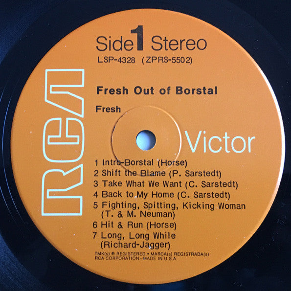 Fresh ~ Fresh Out Of Borstal (Vinyl) - Djungel & Jazz