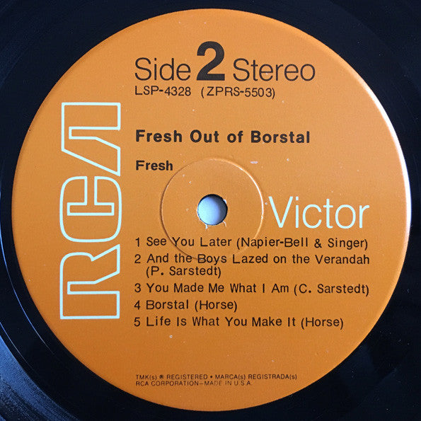 Fresh ~ Fresh Out Of Borstal (Vinyl) - Djungel & Jazz
