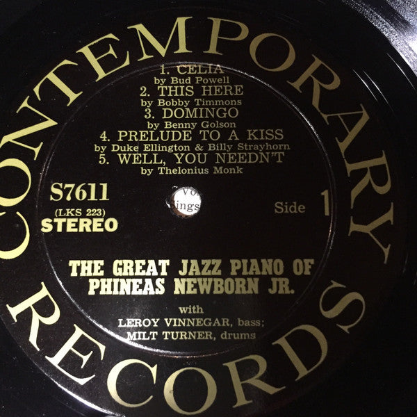 Phineas Newborn Jr. ~ The Great Jazz Piano Of Phineas Newborn Jr. (Vinyl) - Djungel & Jazz