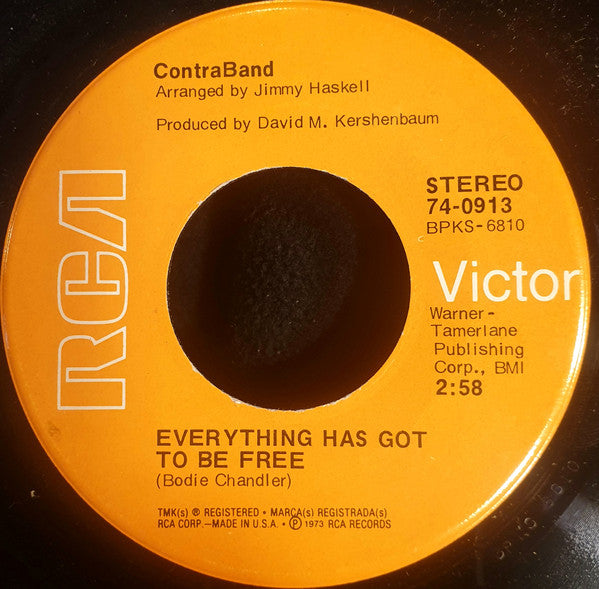 ContraBand ~ Everything Has Got To Be Free (Vinyl) - Djungel & Jazz