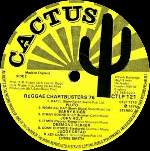 Various : Reggae Chartbusters (LP, Comp)