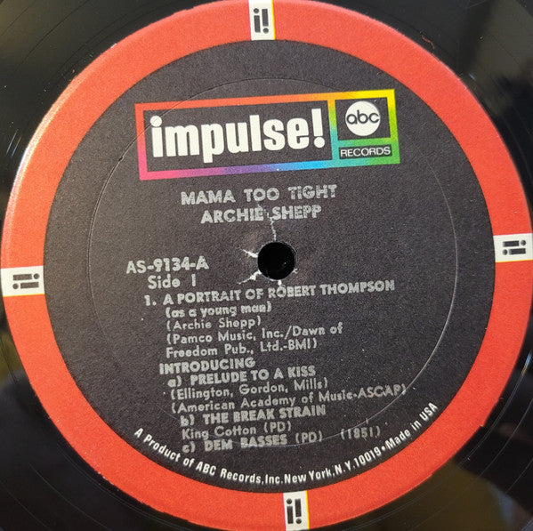 Archie Shepp : Mama Too Tight (LP, Album, RE)