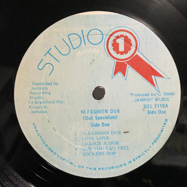 Dub Specialist : Hi Fashion Dub Top Ten (LP)