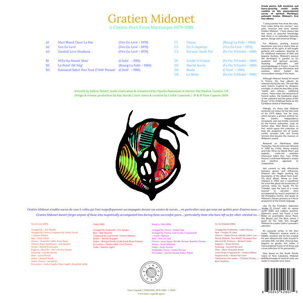 Gratien Midonet ~ A Cosmic Poet From Martinique 1979-1989 (Vinyl) - Djungel & Jazz