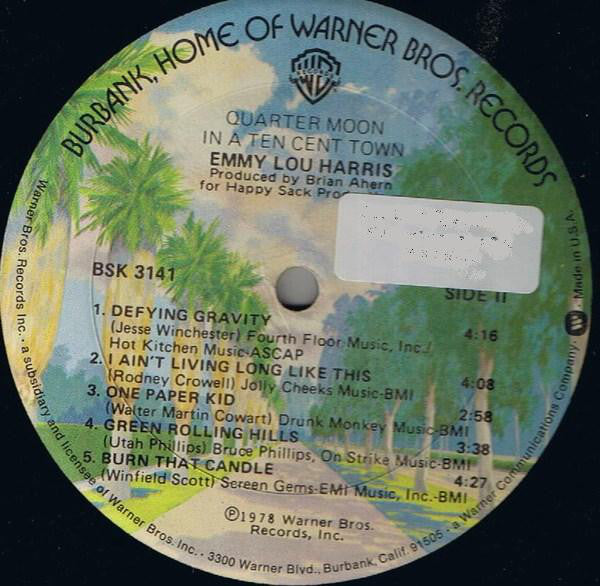 Emmylou Harris ~ Quarter Moon In A Ten Cent Town (Vinyl) - Djungel & Jazz