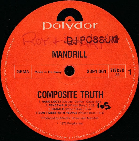 Mandrill ~ Composite Truth (Vinyl) - Djungel & Jazz
