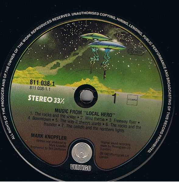 Mark Knopfler ~ Local Hero (Vinyl) - Djungel & Jazz
