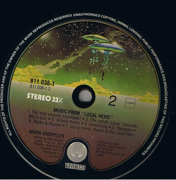 Mark Knopfler ~ Local Hero (Vinyl) - Djungel & Jazz