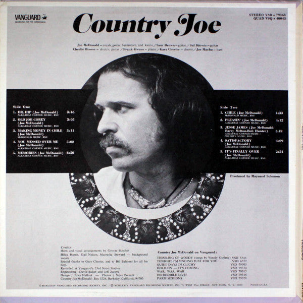 Country Joe ~ Country Joe (Vinyl) - Djungel & Jazz
