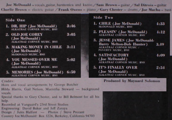 Country Joe ~ Country Joe (Vinyl) - Djungel & Jazz