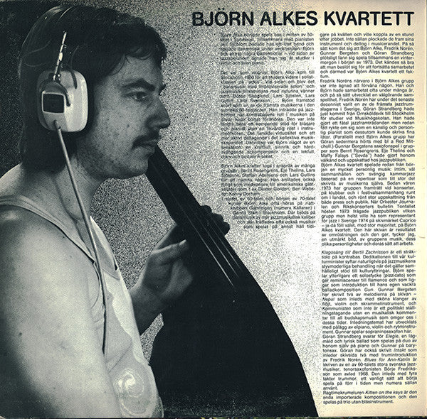 Björn Alkes Kvartett ~ Björn Alkes Kvartett (Vinyl) - Djungel & Jazz