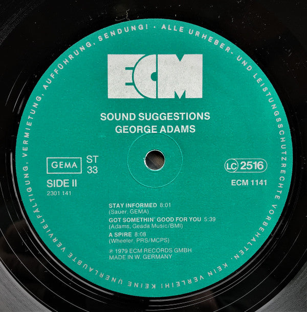 George Adams ~ Sound Suggestions (Vinyl) - Djungel & Jazz