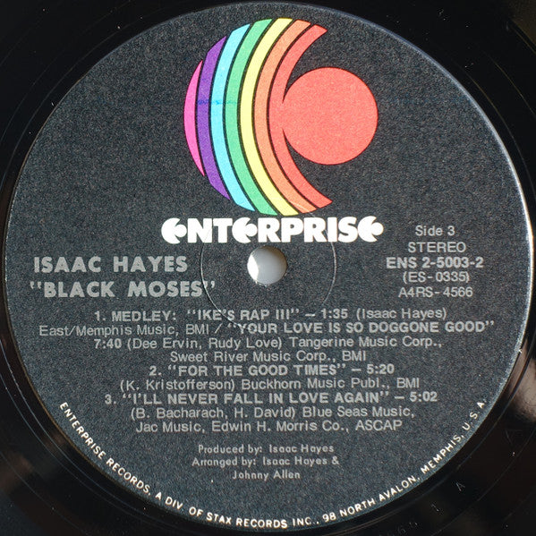 Isaac Hayes ~ Black Moses (Vinyl) - Djungel & Jazz
