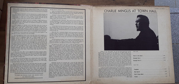 Charlie Mingus ~ Town Hall Concert (Vinyl) - Djungel & Jazz