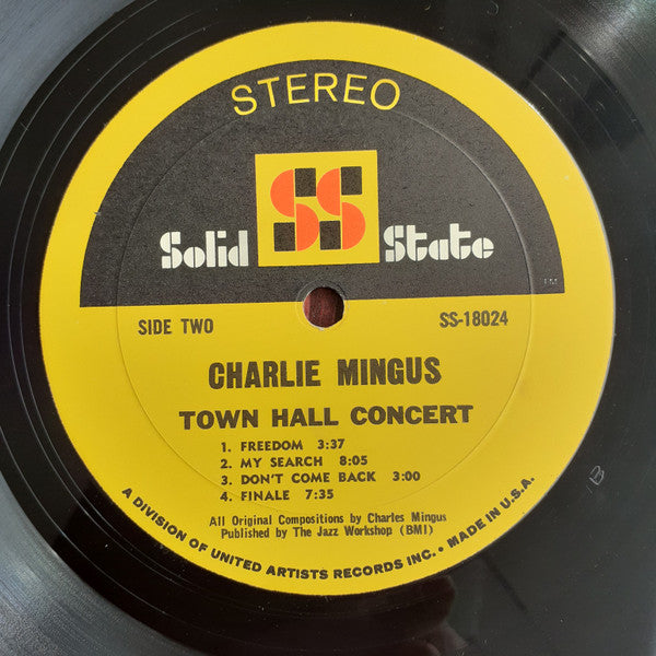 Charlie Mingus ~ Town Hall Concert (Vinyl) - Djungel & Jazz