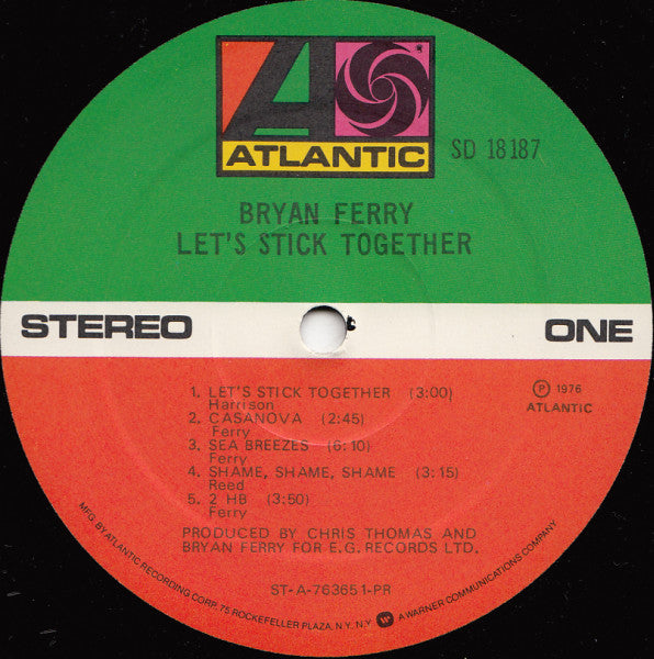 Bryan Ferry ~ Let's Stick Together (Vinyl) - Djungel & Jazz