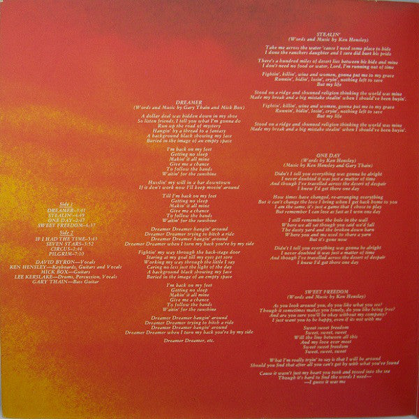 Uriah Heep : Sweet Freedom (LP, Album, Gat)