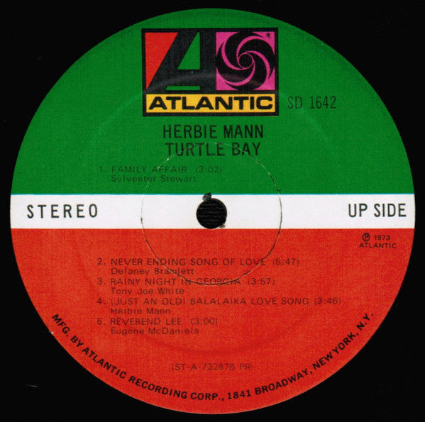 Herbie Mann ~ Turtle Bay (Vinyl) - Djungel & Jazz