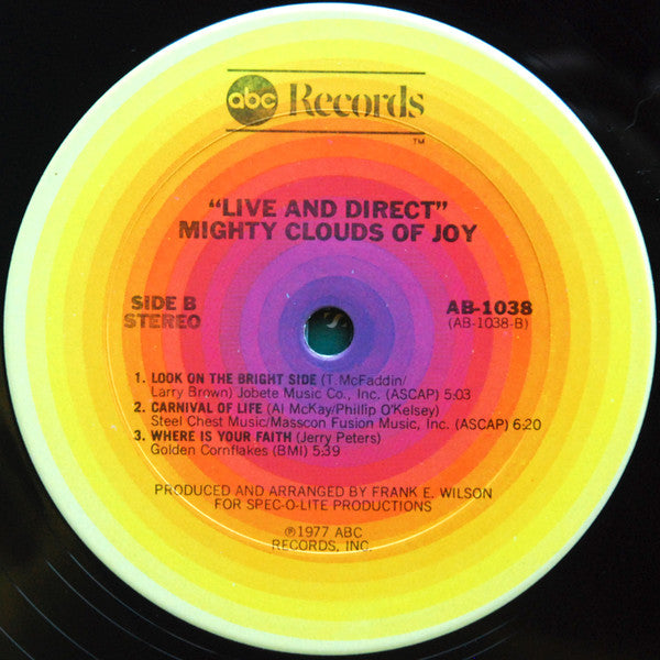 The Mighty Clouds Of Joy ~ Live And Direct (Vinyl) - Djungel & Jazz