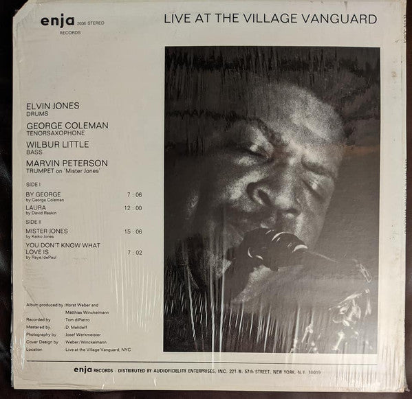 Elvin Jones ~ Live At The Village Vanguard (Vinyl) - Djungel & Jazz