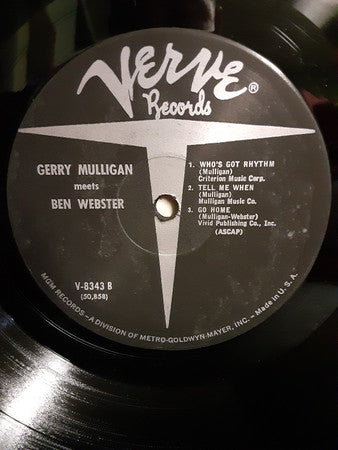 Gerry Mulligan, Ben Webster ~ Gerry Mulligan Meets Ben Webster (Vinyl) - Djungel & Jazz