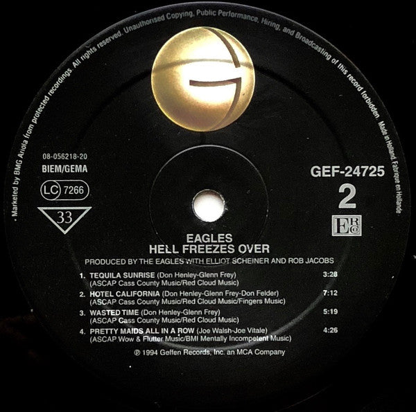 Eagles ~ Hell Freezes Over (Vinyl) - Djungel & Jazz