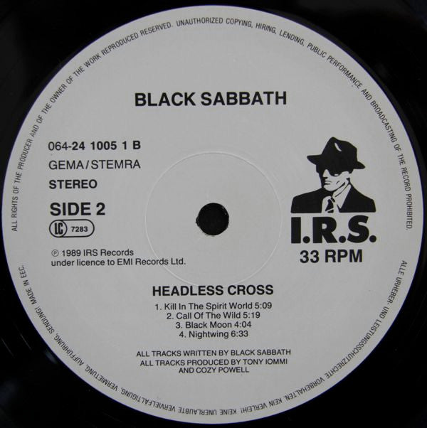 Black Sabbath ~ Headless Cross (Vinyl) - Djungel & Jazz
