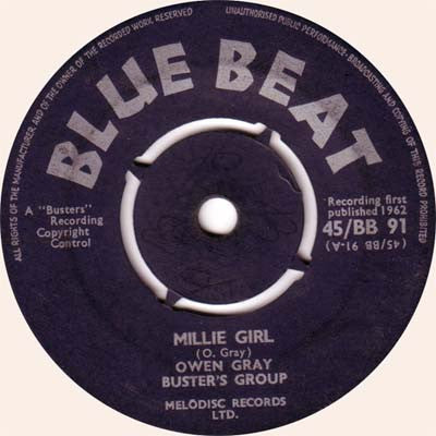 Owen Gray / Derek Morgan* / Busters Group* : Millie Girl / Headache (7", Single)
